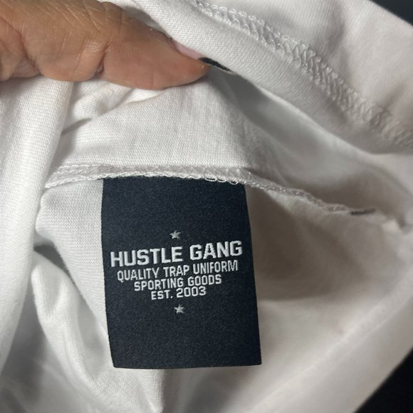 NWT Hustle Gang Men's White Relaxed Fit Graphic Print Born For This T-Shirt 3XL - Picture 9 of 12